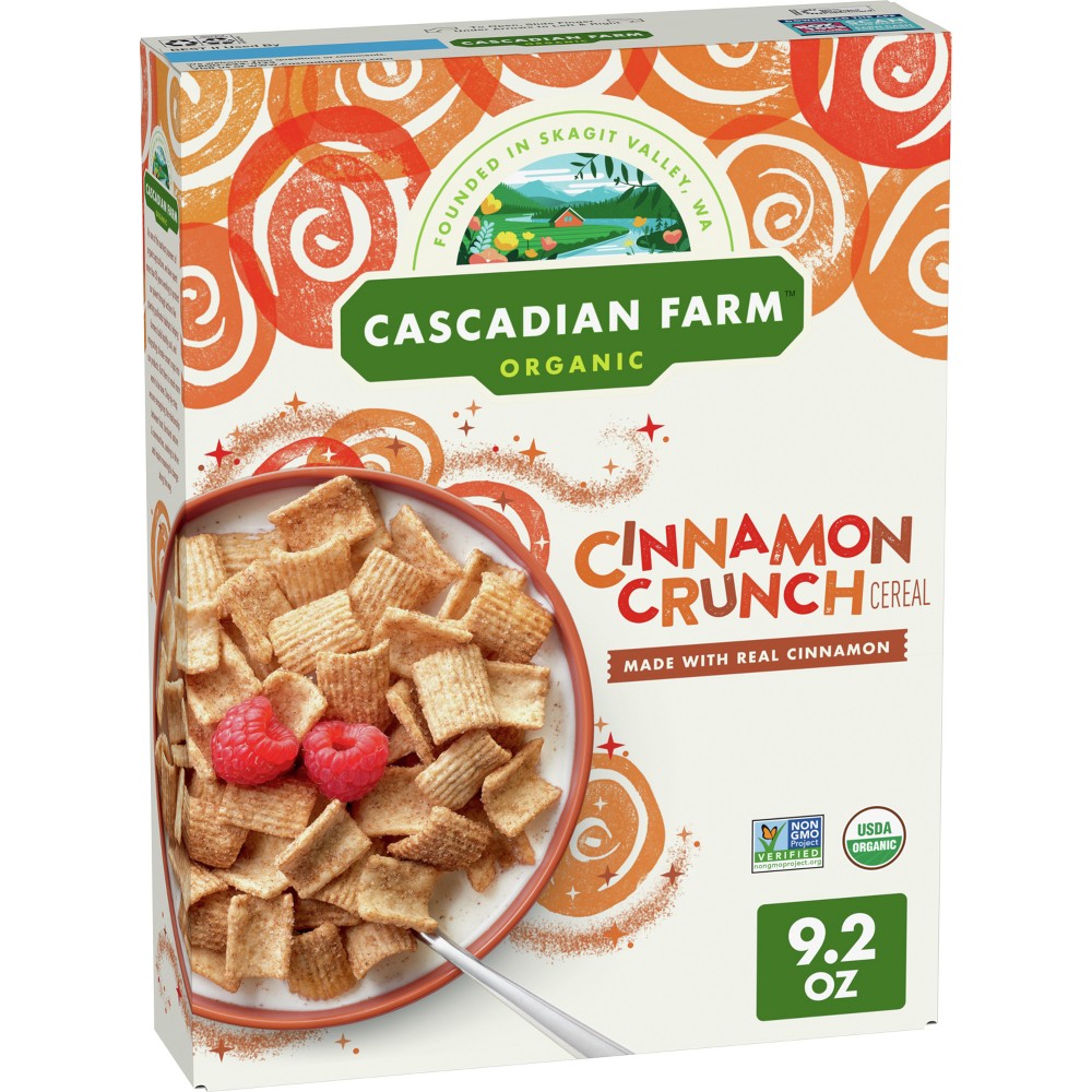 UPC 021908455563 product image for Cascadian Farm Organic Cinnamon Crunch Breakfast Cereal - 9.2oz | upcitemdb.com