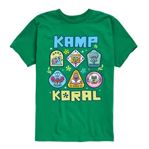 Boys' - SpongeBob SquarePants - Kamp Koral Kamp Koral Patches Short Sleeve Graphic T-Shirt - 1 of 4