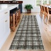 Modern Plaid Carpet,Washable Stain Resistant Non-Slip, Soft Foldable Rug for Laundry Room - 4 of 4