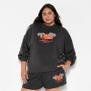 Women's Cars Fleece Graphic Pullover Sweatshirt - Black - 2 of 3