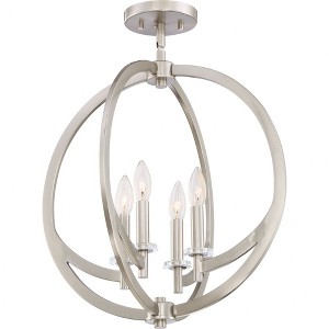 Quoizel Lighting Orion 4 - Light Semi-Flush Mount in  Brushed Nickel - 1 of 4