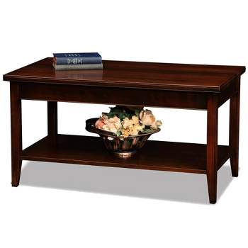 Laurent Condo/Apartment Coffee Table Chocolate Cherry Finish - Leick Home