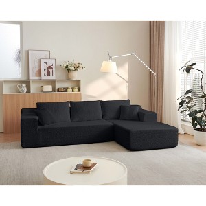 104'' Cloud Sectional Sofa with L-Shaped Chaise, Innovative Chenille Fabric, Deep Seats, and No Assembly Required - 1 of 4