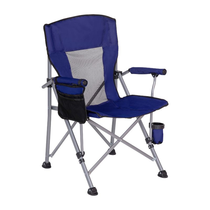 Flash Furniture High Back Folding Heavy Duty Portable Camping Chair with Padded Arms, Cup Holder, Storage Pouch and Extra Wide Carry Bag, 1 of 13