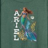 Women's - Disney - Ariel in Water Lightweight French Terry Wide Neck Long Sleeve Shirt - 2 of 4