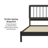 King Size Wood Platform Bed with Headboard for Bedroom - 4 of 4