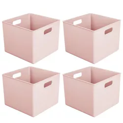 mDesign Storage Organizer for Cube Furniture Units, 10" Square, 4 Pack