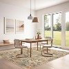 Plush Washable Area Rugs High-Density Fake Wool Pile Non-Slip Foldable Carpet with Modern Floral Paradise Pattern for Living Room Bedroom - 2 of 4