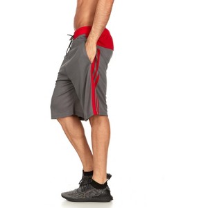 Mens Moisture Wicking Athletic Basketball & Gym Workout Shorts with Pockets - 1 of 2
