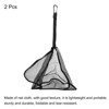 Unique Bargains Picnics BBQ Camping Outdoor Triangle Mesh Hanging Storage Net Bags Black 2 Pcs - 3 of 4