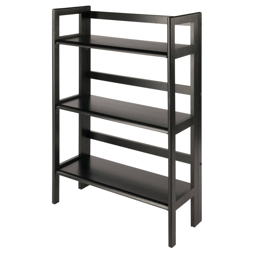 Photos - Garden & Outdoor Decoration 38.54" Terry Folding Bookshelf Black - Winsome