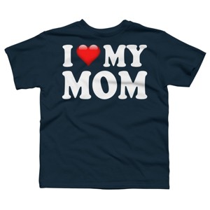 Boy's Design By Humans I Love My Mom Bold Text By ArmyTee T-Shirt - 1 of 2