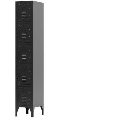 Metal Lockers, 5 Doors Metal Storage Cabinet For Home,Garage,Bedroom