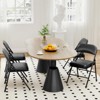 2 Pack Beige Folding Chairs With Padded Cushion and Back, Folding Chairs for Outside - 4 of 4