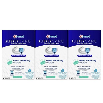 Crest Aligner Care Deep Cleaning Anti-bacterial Tablets - 3pk