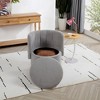 XINGHANZHENXUAN 360 Degree Swivel Back Sofa Chair with Storage Space, Suitable for Bedroom and Living Room - 3 of 4