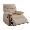 Lyngins Modern Plush Fabric Recliner Chair with Adjustable Back & Footrest,Armchair Accent Chair for Living Room,Bedroom - 2 of 4