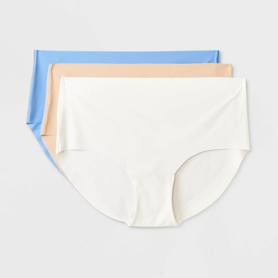 Hanes Women's 2 Pack Microfiber Cheeky Panties, 6 Navy/Blue at   Women's Clothing store