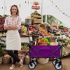 KTMBDW Wagon Cart Foldable with 225lbs Weight Capacity,Lightweight Portable Folding Utility Grocery Shopping Cart with Wheels for Camping Sports Beach - 4 of 4