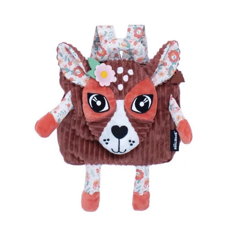 TriAction Toys Les Delingos Corduroy Backpack Plush | Melimelos the Deer, 1 of 4