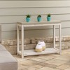 Pebble Lane Living Large Bali Earth Console Table - 3 of 4