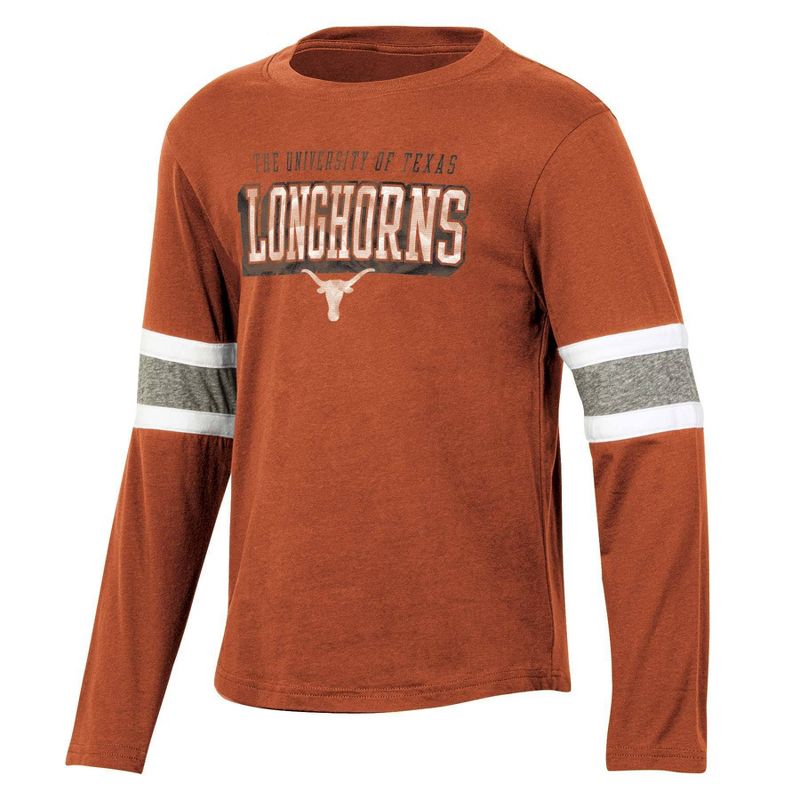 NCAA Texas Longhorns Boys&#39; Long Sleeve T-Shirt, 1 of 4