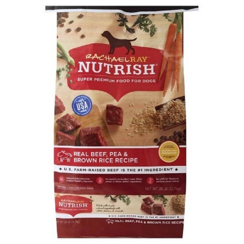 Rachael Ray Nutrish Real Beef Pea Brown Rice Recipe Adult Super Premium Dry Dog Food 28lbs Target