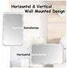 COZAYH Curved Wood Frame Accent Mirror, Modern Farmhouse Wall Decor, White - 3 of 4