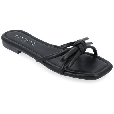Journee Collection Womens Soma Slide Low Block Heel Sandals