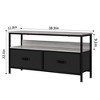 Homhougo TV Stand for TVs up to 50" Grey - 2 of 4