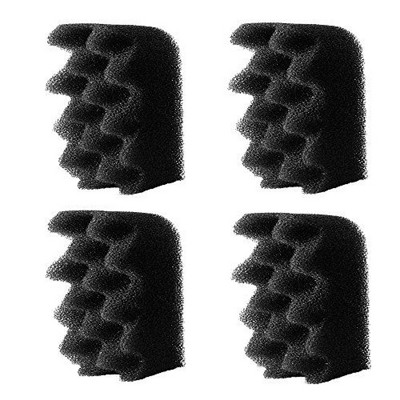 Evergreen Pet Supplies 4-Pack Fluval-Compatible Replacement Foam Filters - Works with 304 / 305/ 306 / 404 / 405 / 406 Aquarium Canister Filter