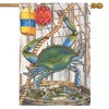 Blue Crab Bushel Summer House Flag Nautical 28" x 40" Briarwood Lane - 2 of 4