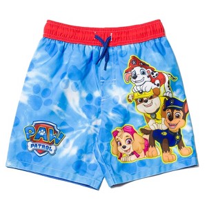 PAW Patrol Rubble Marshall Chase Skye Swim Trunks Bathing Suit Toddler - 1 of 4