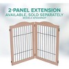 Arf Pets 30.5" Tall Freestanding Folding Dog Gate Extension - Walnut - 2 of 4