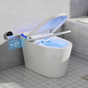 Dyonery Smart Bidet Toilet with  Auto Open/Close Lid & Seat, Foot Sensor Flush, Tankless One Piece Elongated, Heated Seat, - 1 of 4