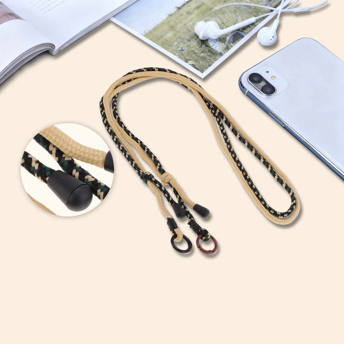 Unique Bargains Polyester Crossbody Phone Strap Universal Anti-Lost 1Pc - thumbnail 3