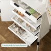 72” Pantry Cabinet, Tall Kitchen Storage Cabinet with 4 Doors and 1 Drawer, Cupboard with Adjustable Shelves for Kitchen, Living Room - 4 of 4