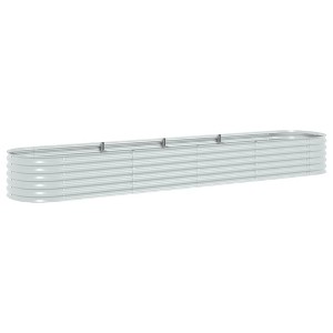 vidaXL Garden Raised Bed PP Anthracite 16.9"x16.9"x13.8" - 1 of 4