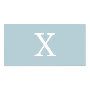 Personalization Mall Simple Initial Personalized Beach Towel, Powder Blue - 1 of 2