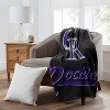 MLB Colorado Rockies 50 x 60 Raschel Throw Blanket - 2 of 3