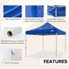 EAGLE PEAK 10x10 Heavy Duty Pop up Commercial Canopy Tent with 4 Removable Sidewalls - 4 of 4