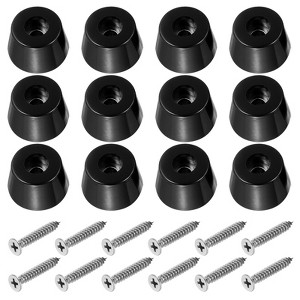 Unique Bargains Rubber Non-Slip Shock Absorption Durable Furniture Pads 12 Pcs - 1 of 4