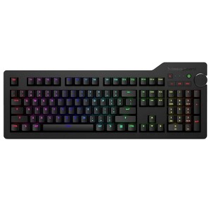 Das Keyboard 4Q Smart RGB Programmable Mechanical Keyboard, Cherry MX Brown Switches, 2-Port USB 3.0 Hub, Q Applets, Volume Knob, (104 Keys, Black) - 1 of 4