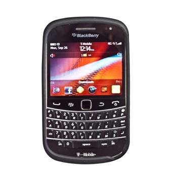Verizon Silicone Cover Gel Case For Blackberry Bold 9930 (Black)