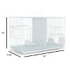 YML 3/8-Inch Canary Finch Breeding Cage 2414 Small White - 3 of 4