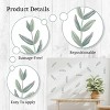 Greenery Kids' Wall Decor - Decalcomania: Botanical Sage Green Self-Adhesive Wall Decals, 18 Pieces, 10" x 3" - 4 of 4