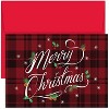 Masterpiece Studios Hollyville 16-Count Christmas Cards in Keepsake Box, Plaid Merry Christmas (880600) - 2 of 2