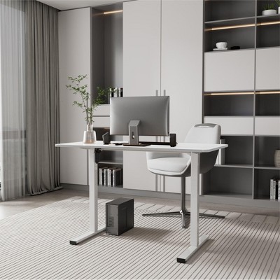 NicBex 47.24/49.8 Inch Electric Standing Desk,Home Office Desk with Whole Piece Adjustable Height,Sit Stand up Desk for Bedroom,Living Study Room