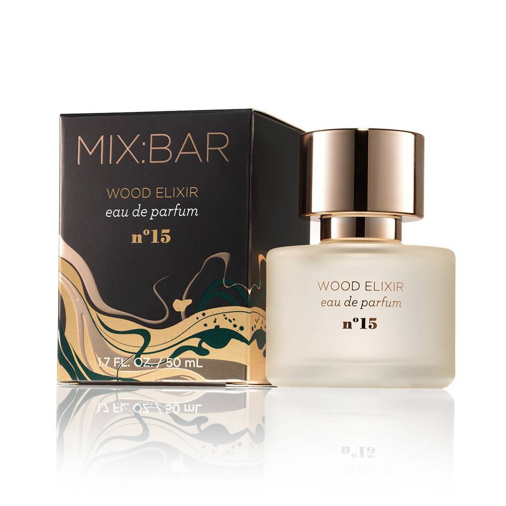 MIX:BAR Wood Elixir Eau de Parfum - Vegan, Travel Size Perfume Fragrance for Women, Purse Spray