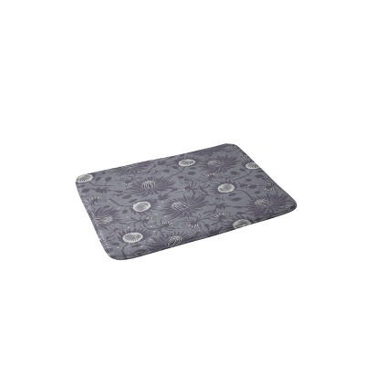 Caroline Okun Protea Memory Foam Bath Mat Gray - Deny Designs